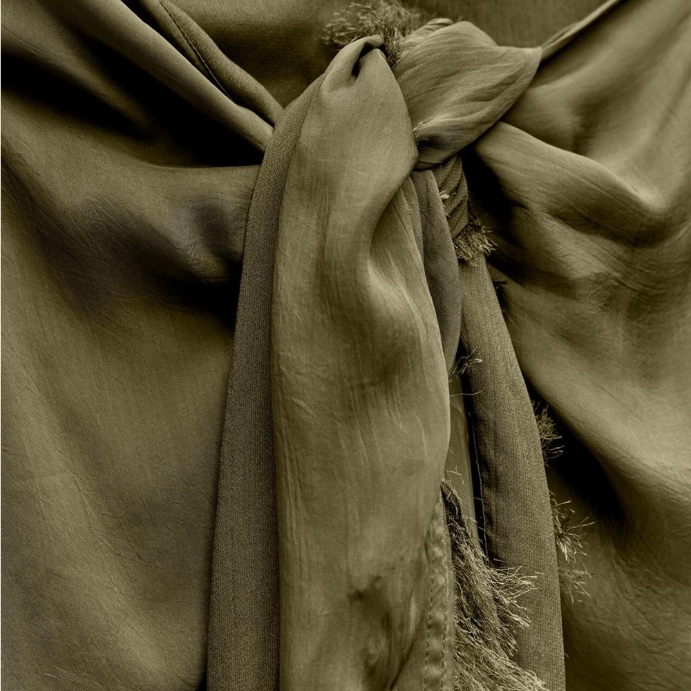ZARA NWT FRAYED PAREO - Picture 6 of 9